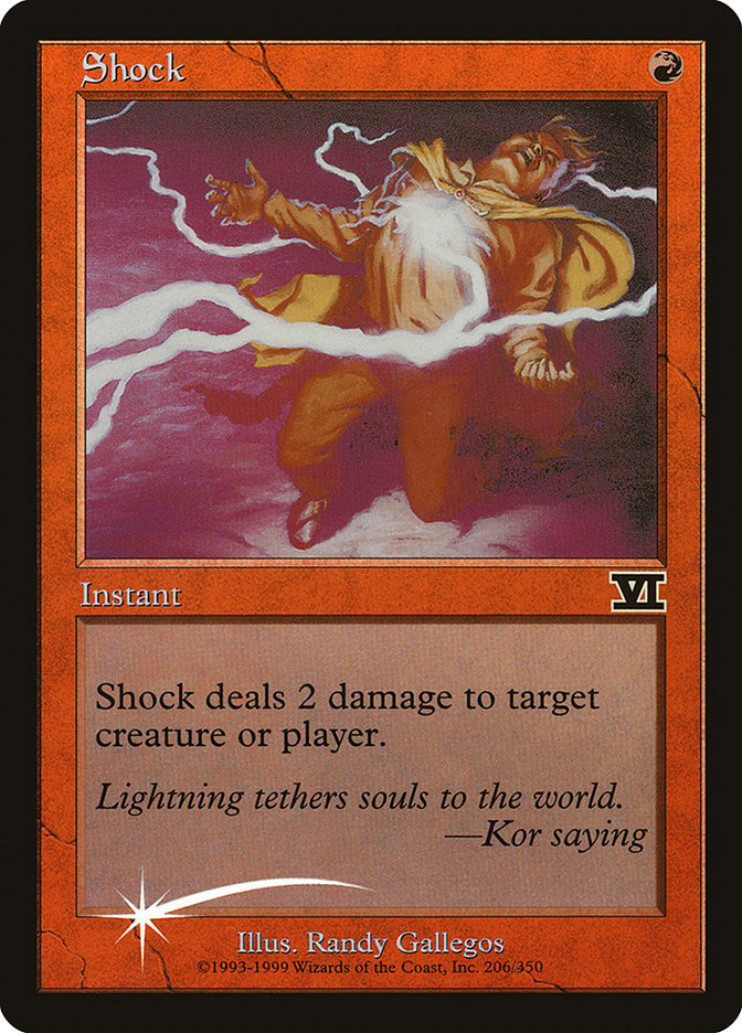 Shock [Friday Night Magic 2000] MTG Single Magic: The Gathering | Red Claw Gaming