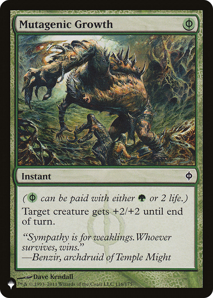 Mutagenic Growth [The List] MTG Single Magic: The Gathering | Red Claw Gaming