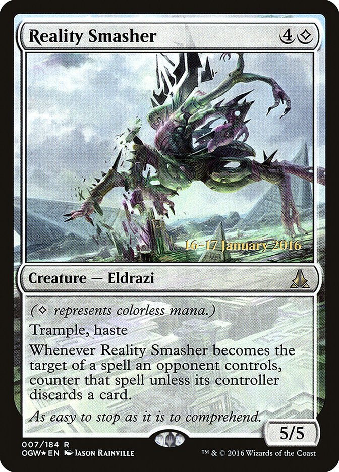 Reality Smasher [Oath of the Gatewatch Prerelease Promos] MTG Single Magic: The Gathering | Red Claw Gaming