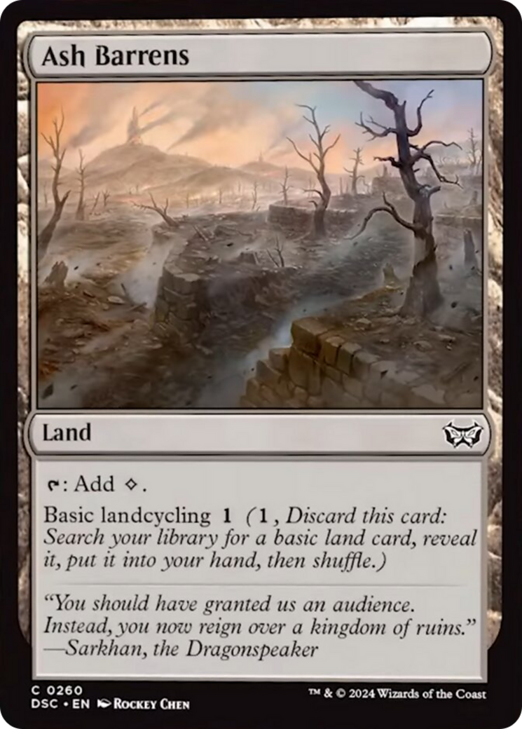 Ash Barrens [Duskmourn: House of Horror Commander] MTG Single Magic: The Gathering | Red Claw Gaming