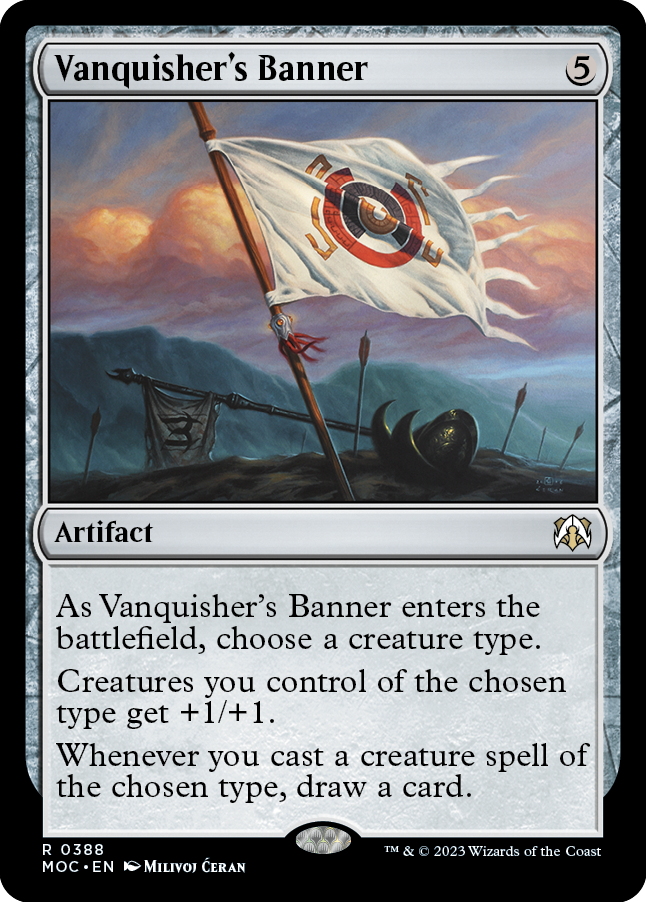 Vanquisher's Banner [March of the Machine Commander] MTG Single Magic: The Gathering | Red Claw Gaming