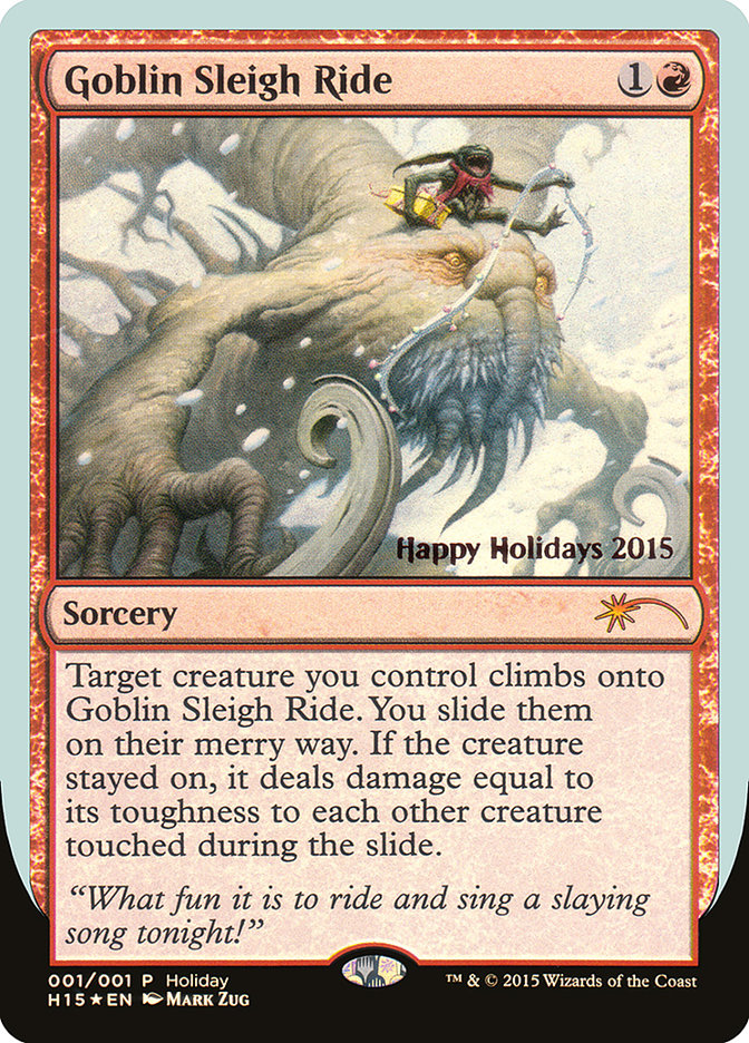 Goblin Sleigh Ride [Happy Holidays] MTG Single Magic: The Gathering | Red Claw Gaming