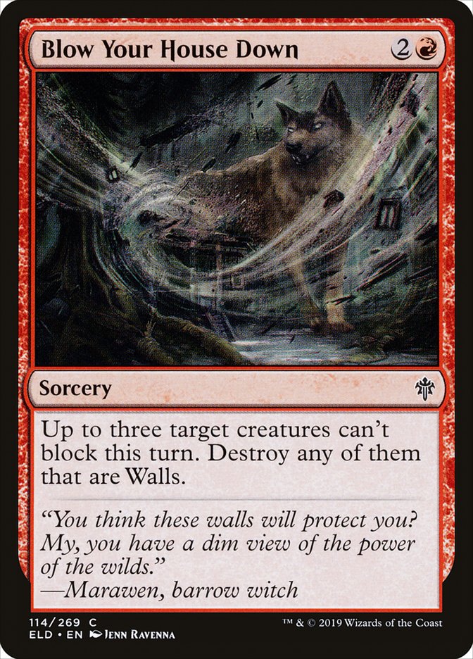 Blow Your House Down [Throne of Eldraine] MTG Single Magic: The Gathering | Red Claw Gaming