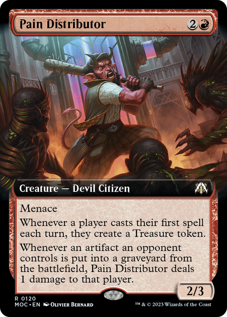 Pain Distributor (Extended Art) [March of the Machine Commander] MTG Single Magic: The Gathering | Red Claw Gaming