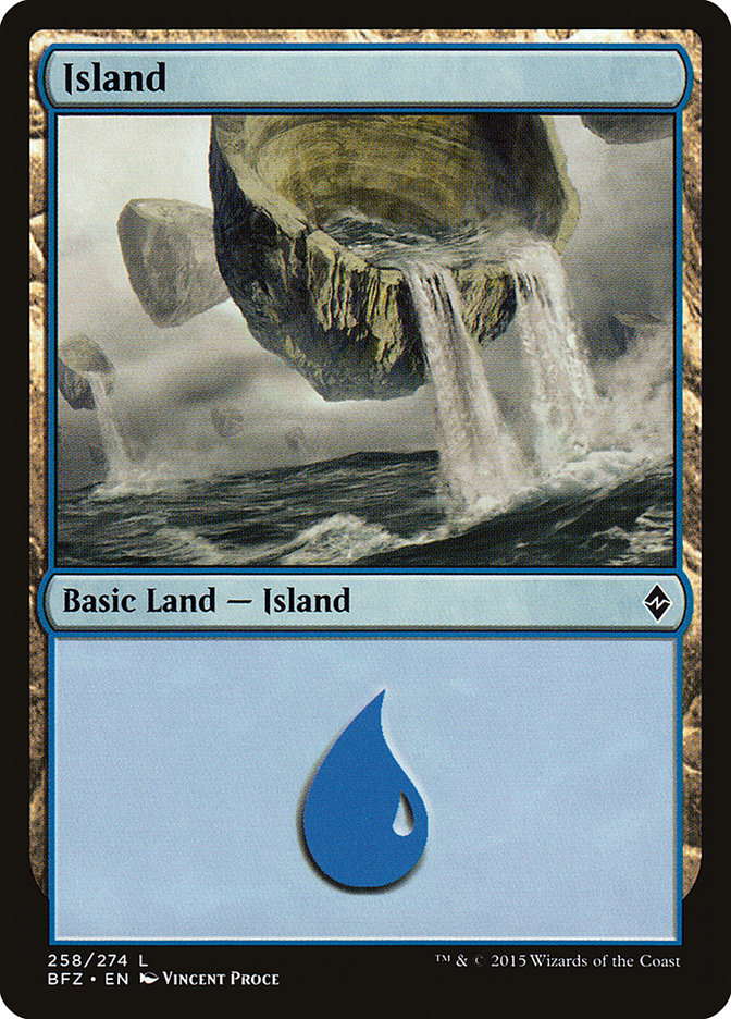Island (258) [Battle for Zendikar] MTG Single Magic: The Gathering | Red Claw Gaming