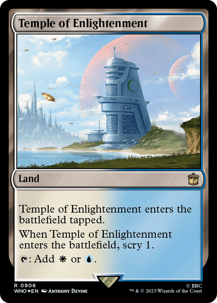Temple of Enlightenment (Surge Foil) [Doctor Who] MTG Single Magic: The Gathering | Red Claw Gaming