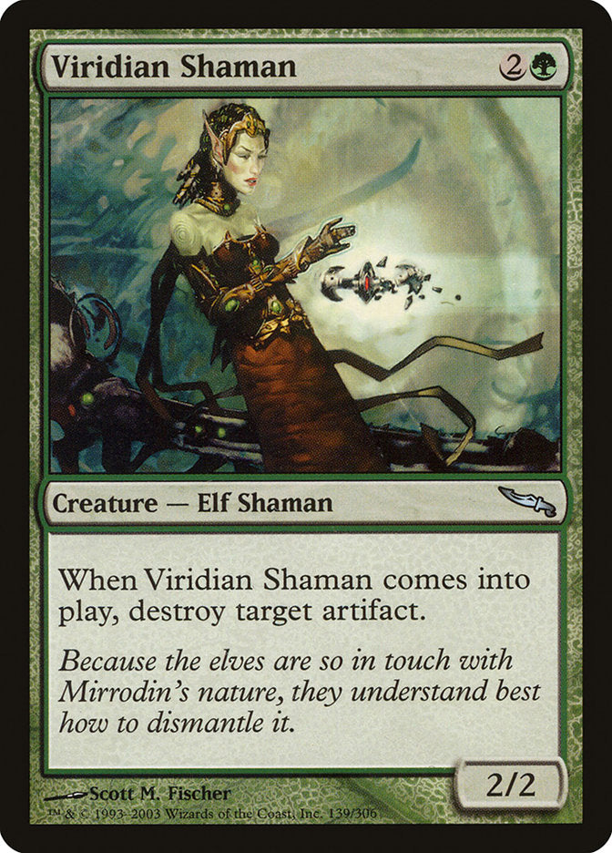 Viridian Shaman [Mirrodin] MTG Single Magic: The Gathering | Red Claw Gaming