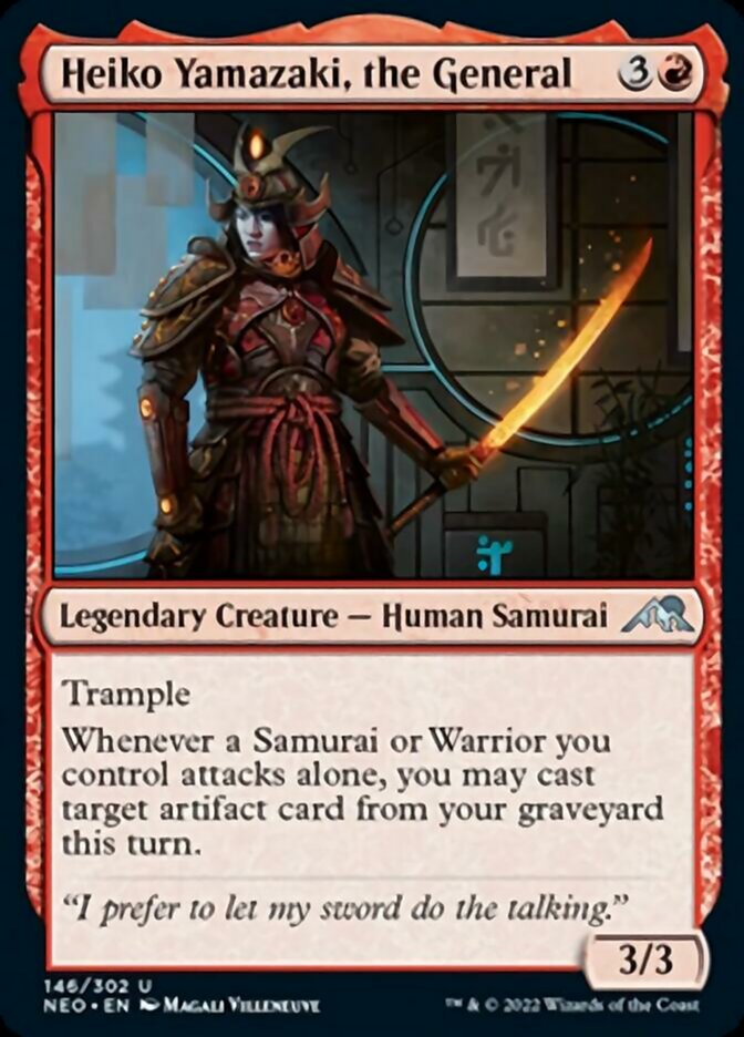 Heiko Yamazaki, the General [Kamigawa: Neon Dynasty] MTG Single Magic: The Gathering    | Red Claw Gaming
