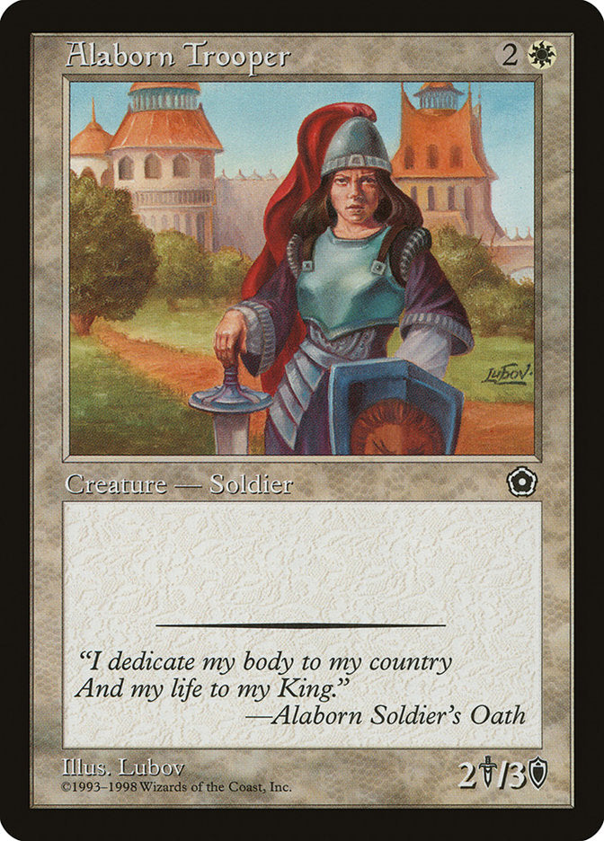 Alaborn Trooper [Portal Second Age] MTG Single Magic: The Gathering | Red Claw Gaming