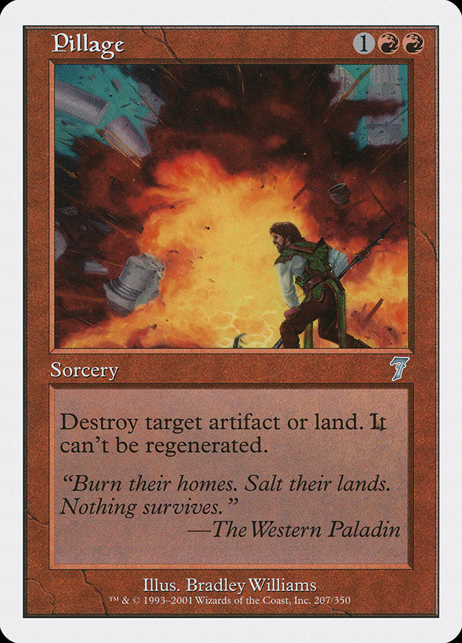 Pillage [Seventh Edition] MTG Single Magic: The Gathering | Red Claw Gaming