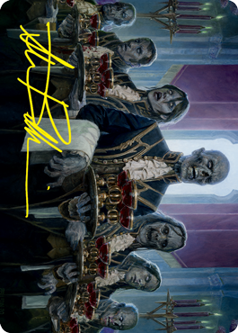 Dying to Serve Art Card (Gold-Stamped Signature) [Innistrad: Crimson Vow Art Series] MTG Single Magic: The Gathering | Red Claw Gaming