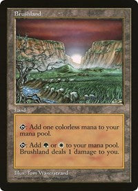 Brushland (Oversized) [Oversize Cards] MTG Single Magic: The Gathering | Red Claw Gaming