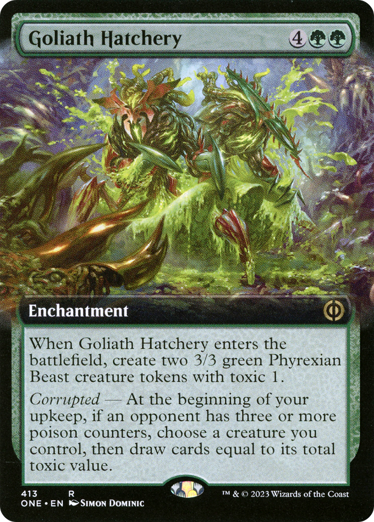 Goliath Hatchery (Extended Art) [Phyrexia: All Will Be One] MTG Single Magic: The Gathering | Red Claw Gaming