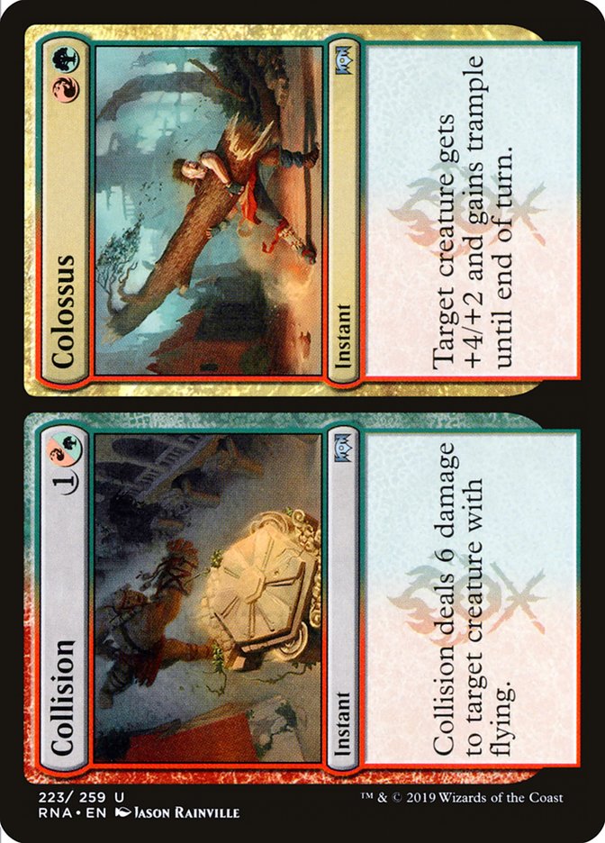 Collision // Colossus [Ravnica Allegiance] MTG Single Magic: The Gathering | Red Claw Gaming