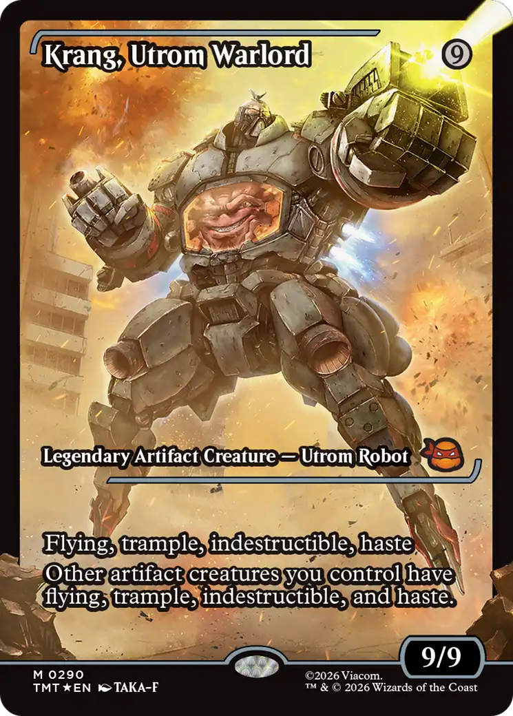 Krang, Utrom Warlord (Showcase) [Teenage Mutant Ninja Turtles] MTG Single Magic: The Gathering | Red Claw Gaming