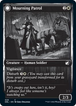 Mourning Patrol // Morning Apparition [Innistrad: Double Feature] MTG Single Magic: The Gathering | Red Claw Gaming