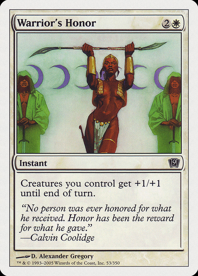Warrior's Honor [Ninth Edition] MTG Single Magic: The Gathering | Red Claw Gaming