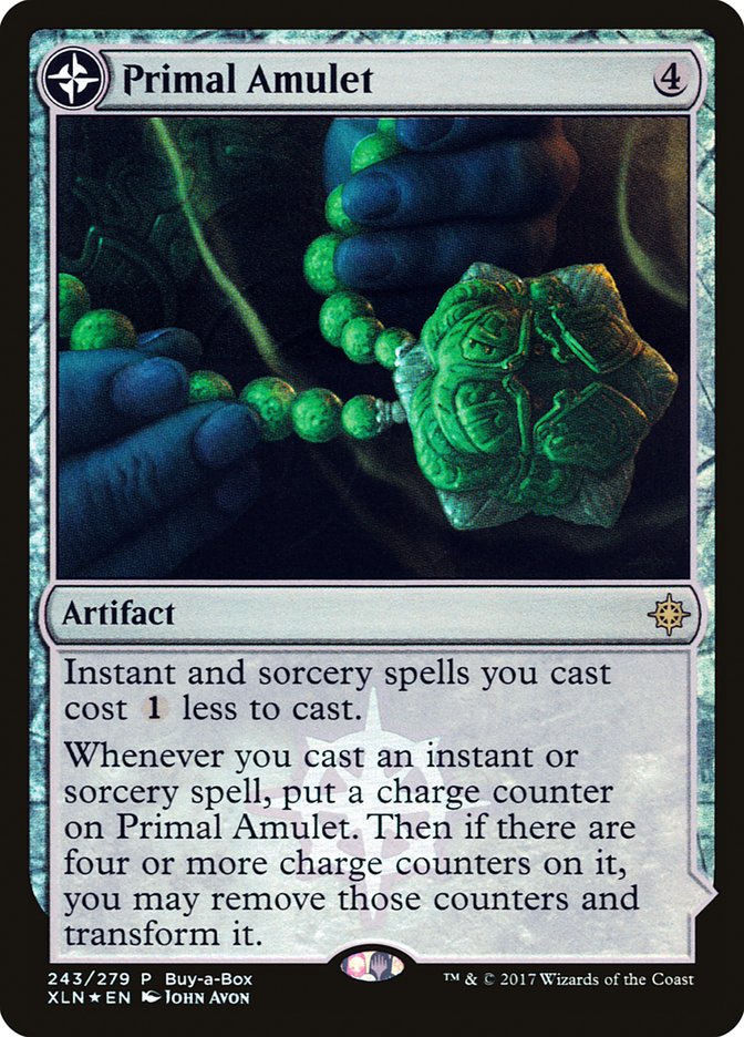 Primal Amulet // Primal Wellspring (Buy-A-Box) [Ixalan Treasure Chest] MTG Single Magic: The Gathering | Red Claw Gaming