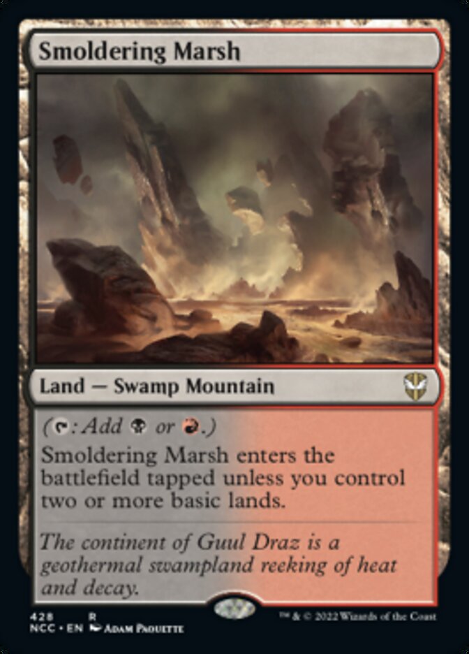 Smoldering Marsh [Streets of New Capenna Commander] MTG Single Magic: The Gathering | Red Claw Gaming