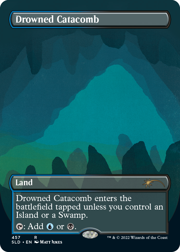 Drowned Catacomb (Borderless) [Secret Lair Drop Series] MTG Single Magic: The Gathering | Red Claw Gaming