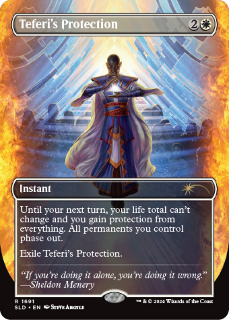 Teferi's Protection (1691) [Secret Lair: Sheldon's Spellbook] MTG Single Magic: The Gathering | Red Claw Gaming
