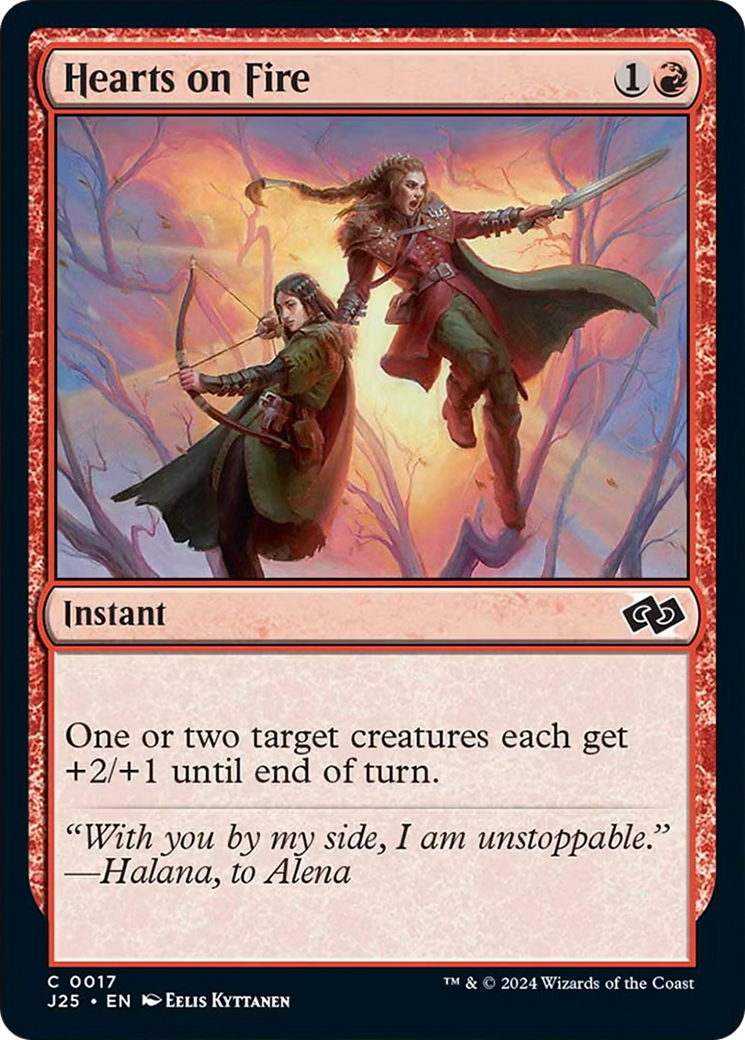 Hearts on Fire [Foundations Jumpstart] MTG Single Magic: The Gathering | Red Claw Gaming
