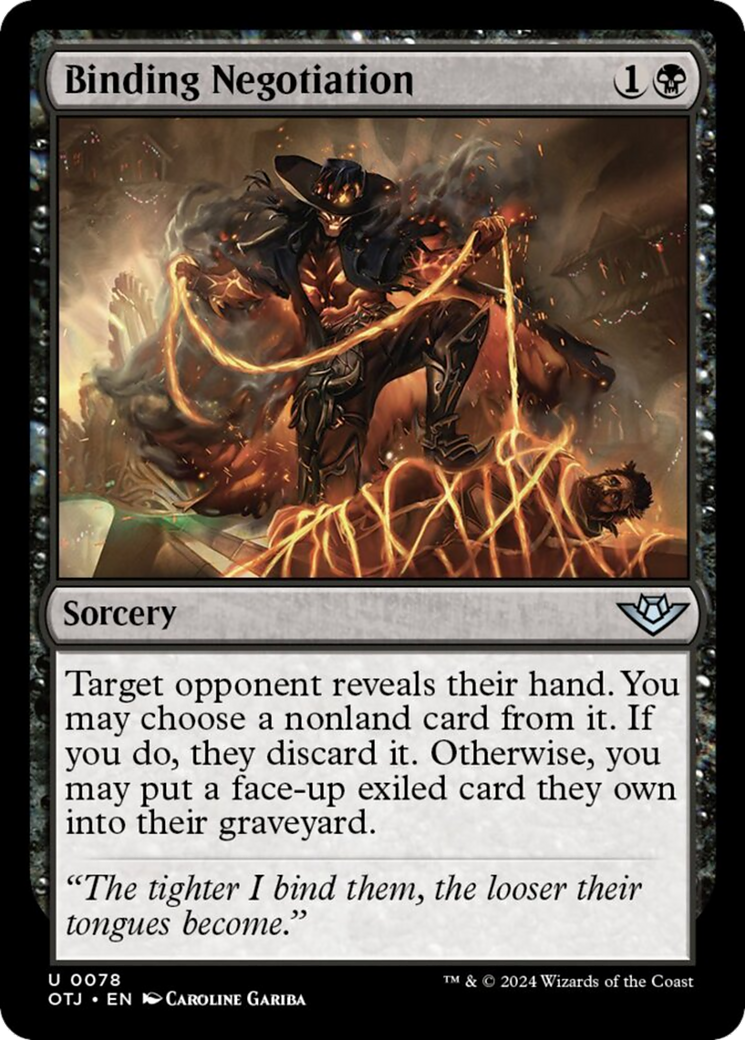 Binding Negotiation [Outlaws of Thunder Junction] MTG Single Magic: The Gathering | Red Claw Gaming