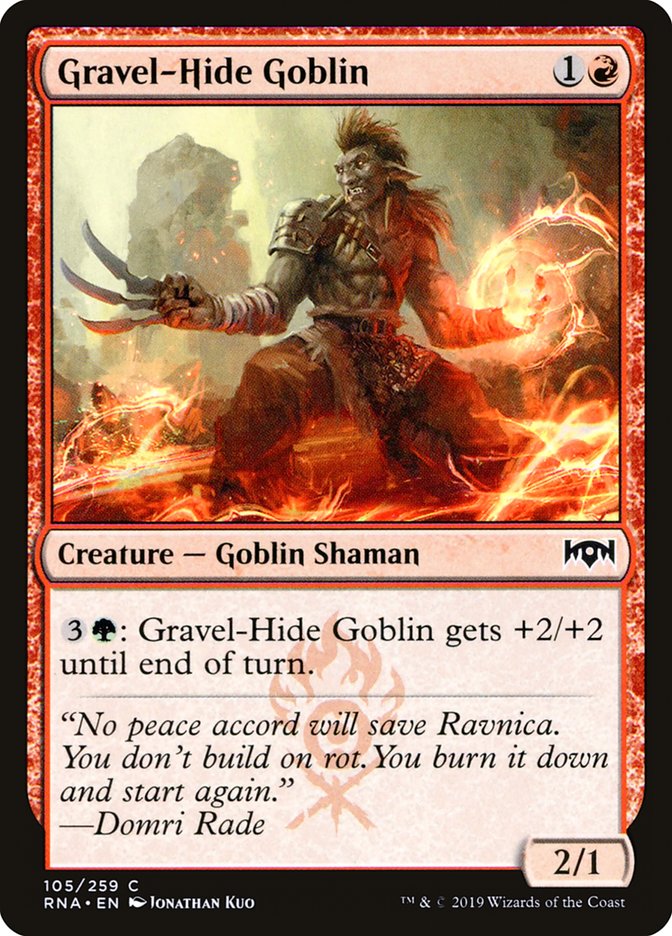 Gravel-Hide Goblin [Ravnica Allegiance] MTG Single Magic: The Gathering | Red Claw Gaming