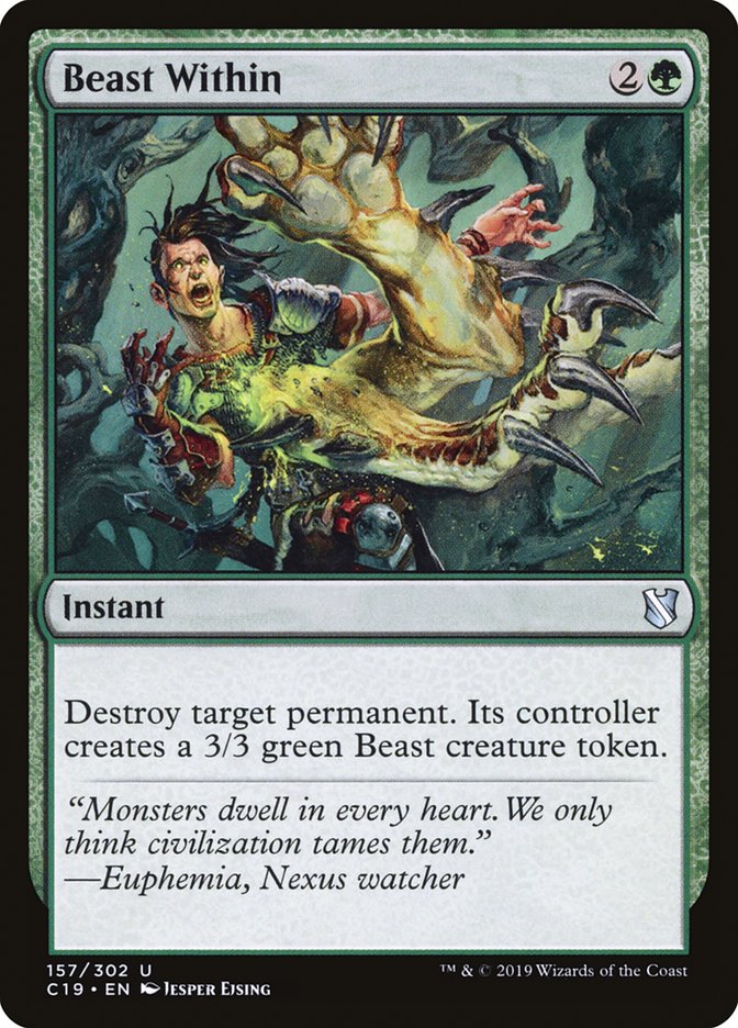 Beast Within [Commander 2019] MTG Single Magic: The Gathering | Red Claw Gaming