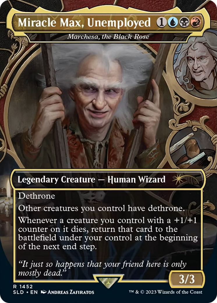 Miracle Max, Unemployed - Marchesa, the Black Rose [Secret Lair Drop Series] MTG Single Magic: The Gathering | Red Claw Gaming