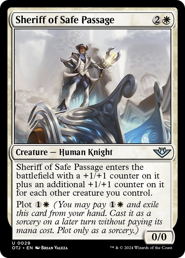 Sheriff of Safe Passage [Outlaws of Thunder Junction] MTG Single Magic: The Gathering | Red Claw Gaming