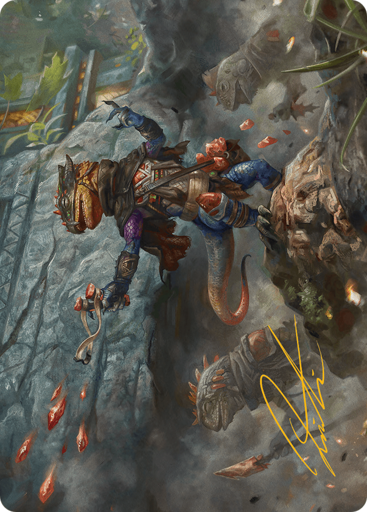 Agate Instigator Art Card (Gold-Stamped Signature) [Bloomburrow Art Series] MTG Single Magic: The Gathering    | Red Claw Gaming