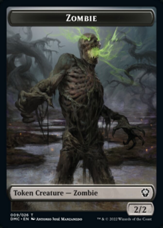Phyrexian // Zombie Double-Sided Token [Dominaria United Tokens] MTG Single Magic: The Gathering | Red Claw Gaming