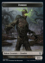 Saproling // Zombie Double-Sided Token [Dominaria United Tokens] MTG Single Magic: The Gathering | Red Claw Gaming