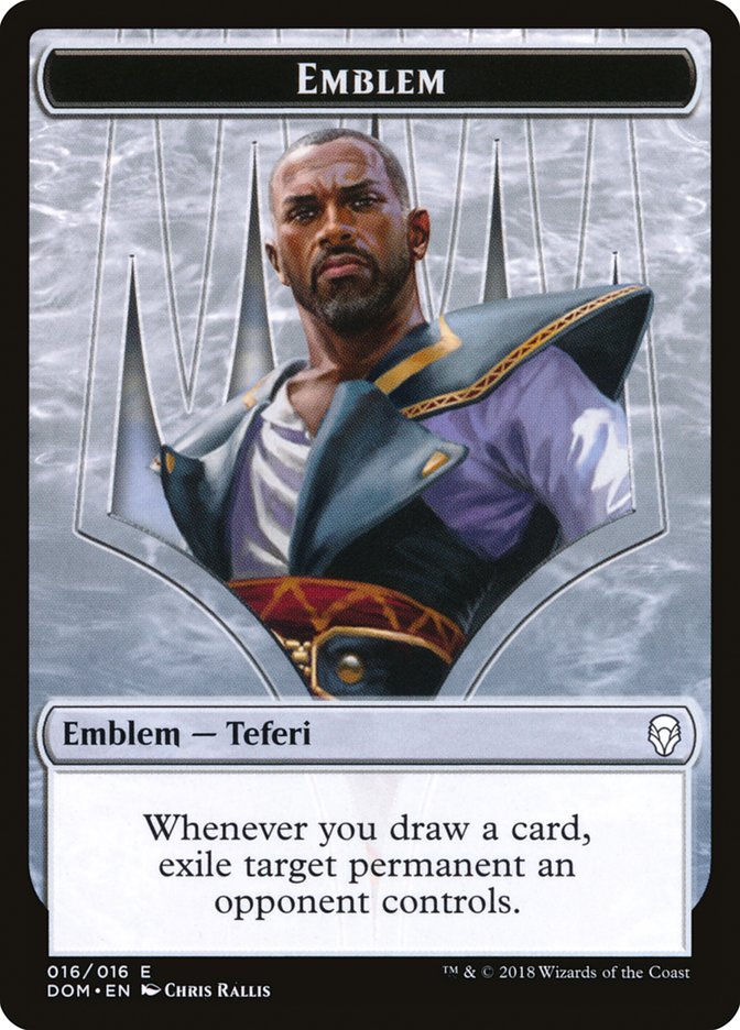 Teferi, Hero of Dominaria Emblem [Dominaria Tokens] MTG Single Magic: The Gathering | Red Claw Gaming