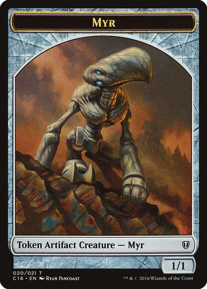 Myr // Bird (002) Double-Sided Token [Commander 2016 Tokens] MTG Single Magic: The Gathering | Red Claw Gaming