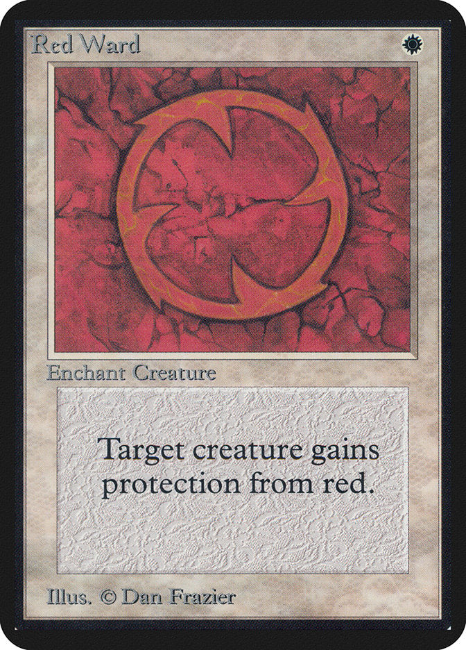 Red Ward [Alpha Edition] MTG Single Magic: The Gathering | Red Claw Gaming
