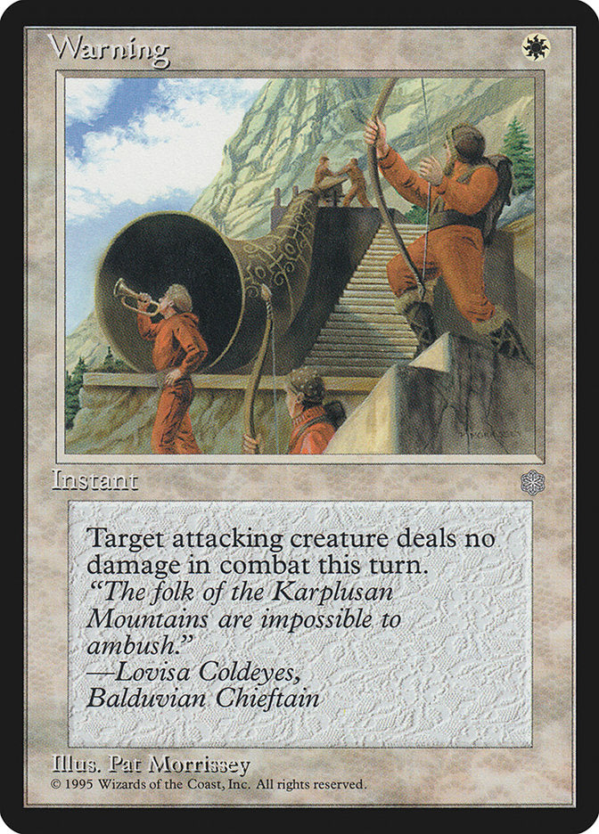 Warning [Ice Age] MTG Single Magic: The Gathering | Red Claw Gaming