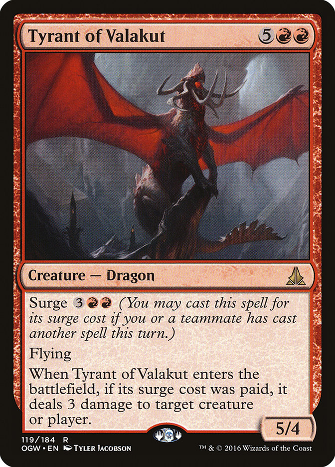 Tyrant of Valakut [Oath of the Gatewatch] MTG Single Magic: The Gathering | Red Claw Gaming