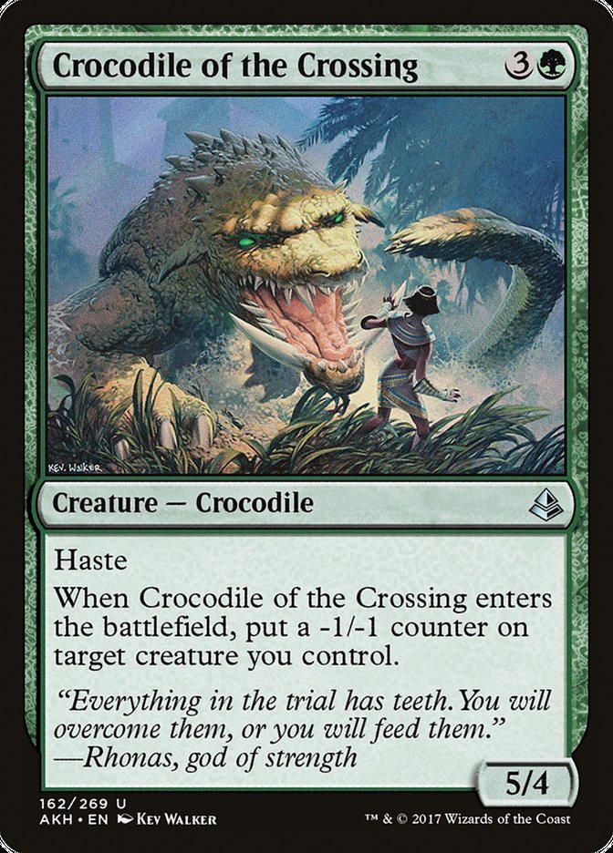 Crocodile of the Crossing [Amonkhet] MTG Single Magic: The Gathering | Red Claw Gaming