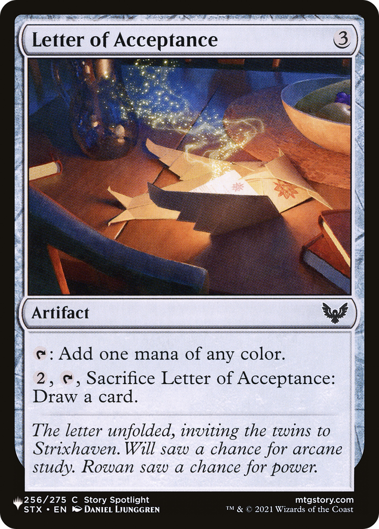 Letter of Acceptance [The List] MTG Single Magic: The Gathering | Red Claw Gaming