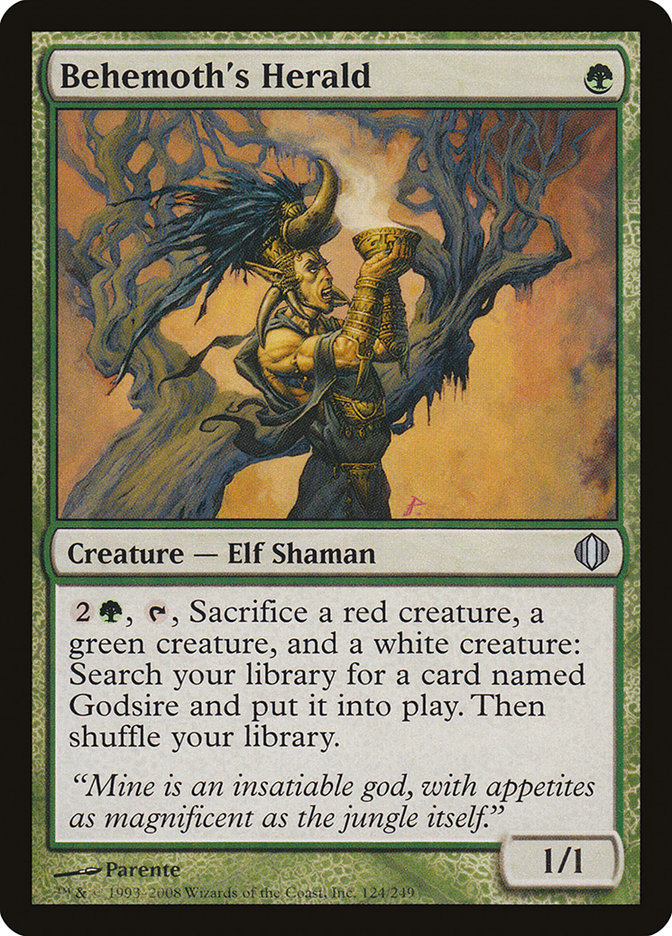 Behemoth's Herald [Shards of Alara] MTG Single Magic: The Gathering | Red Claw Gaming
