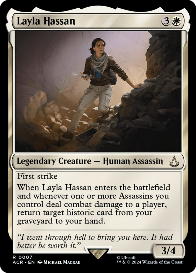 Layla Hassan [Assassin's Creed] MTG Single Magic: The Gathering | Red Claw Gaming