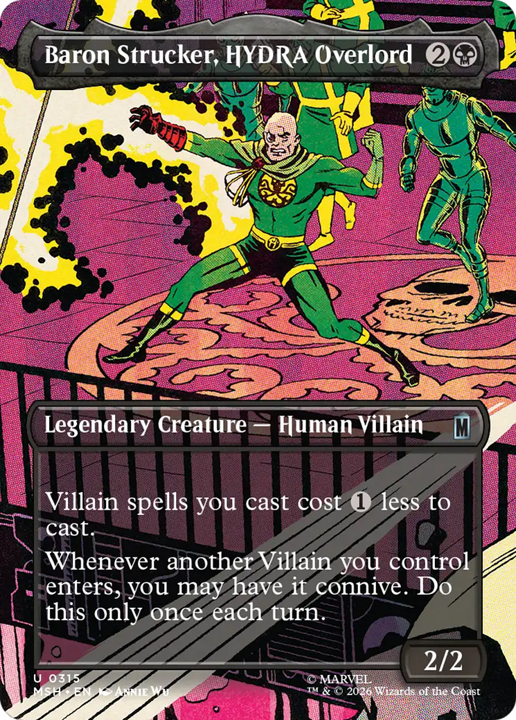 Baron Strucker, HYDRA Overlord (Borderless) (0315) [Marvel Super Heroes] | Red Claw Gaming