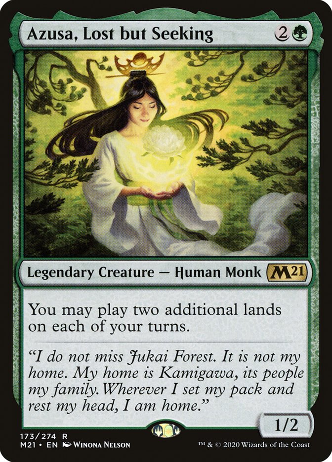 Azusa, Lost but Seeking [Core Set 2021] MTG Single Magic: The Gathering | Red Claw Gaming