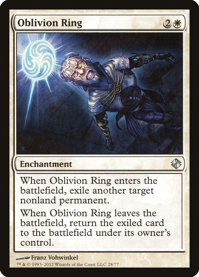 Oblivion Ring [Duel Decks: Venser vs. Koth] MTG Single Magic: The Gathering | Red Claw Gaming