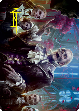 Undead Butler Art Card (Gold-Stamped Signature) [Innistrad: Crimson Vow Art Series] MTG Single Magic: The Gathering | Red Claw Gaming