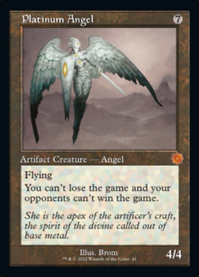Platinum Angel (Retro) [The Brothers' War Retro Artifacts] MTG Single Magic: The Gathering | Red Claw Gaming
