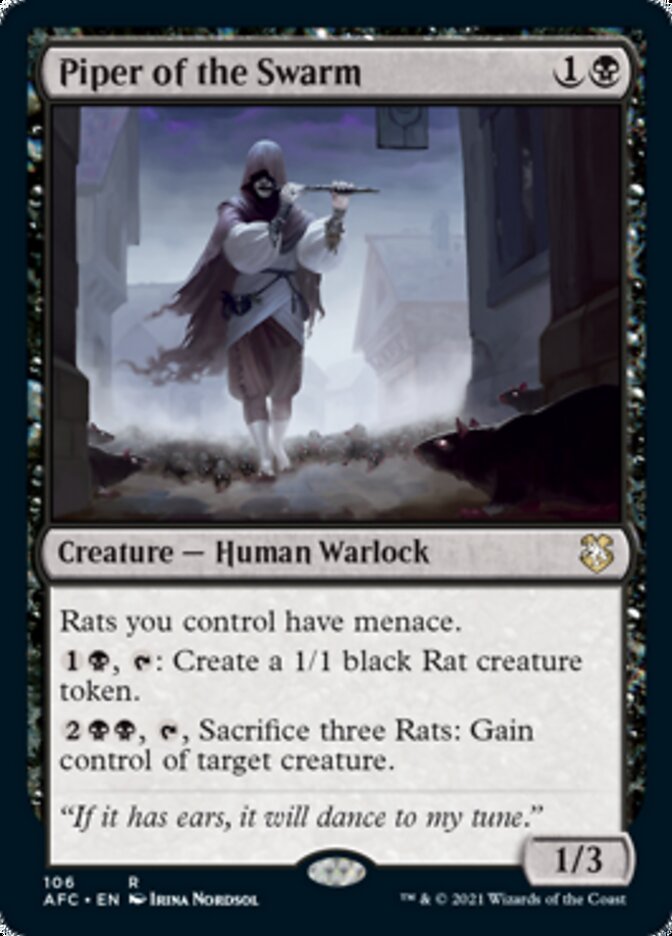 Piper of the Swarm [Dungeons & Dragons: Adventures in the Forgotten Realms Commander] MTG Single Magic: The Gathering | Red Claw Gaming