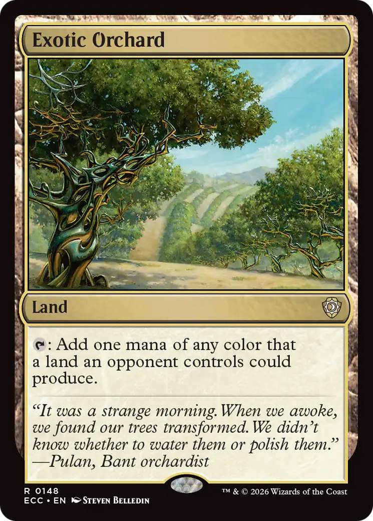 Exotic Orchard [Lorwyn Eclipsed Commander] MTG Single Magic: The Gathering | Red Claw Gaming